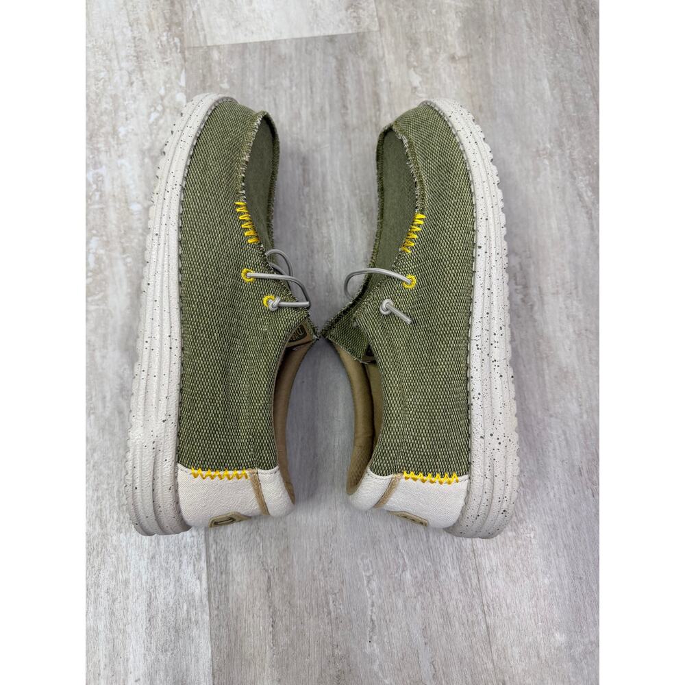 Hey Dude Wally Coastline Jute Olive Size 10 - Picture 5 of 6